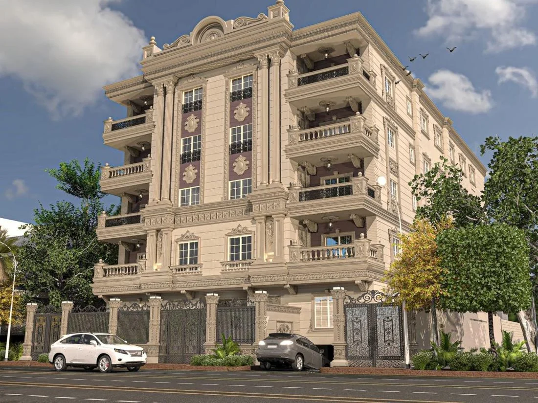 Exterior façade design visualisation